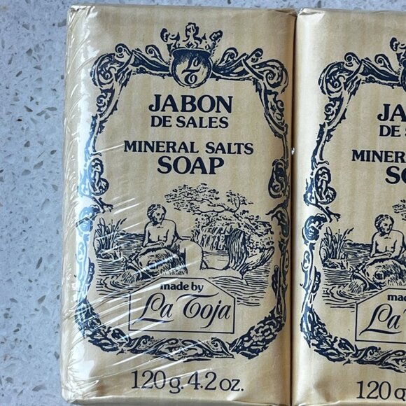 Jabon De Sales Mineral Salts Soap Set Of 3 120g Each Made By La Toja - Picture 5 of 5